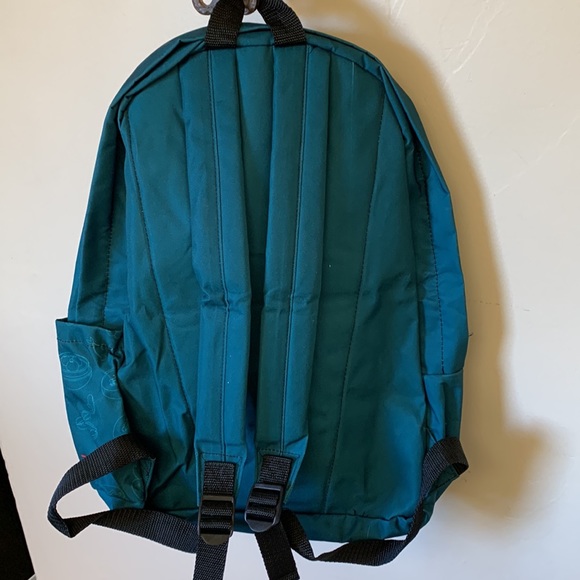NEW• Backpack Zipper Large Cup Holders DoorDash Food Teal New School Carry On - Picture 6 of 9